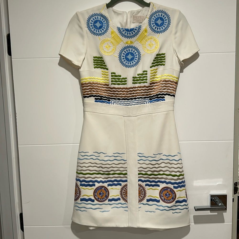 Peter Piloto dress, embroidered beautifully stitch fabric